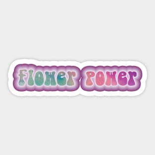 FLOWER POWER! Retro 60s 70s aesthetic slang Sticker